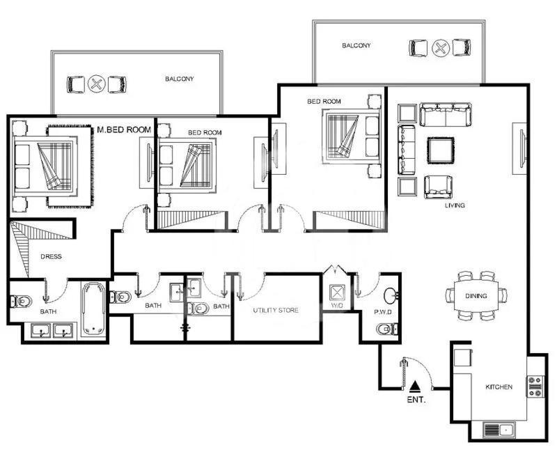 Spacious 3Br Plus Maids Burj Khalifa View ดูไบ ภายนอก รูปภาพ